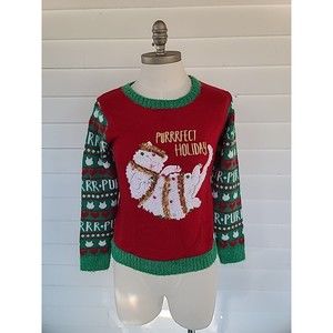 It's Our Time Christmas Cat Sweater